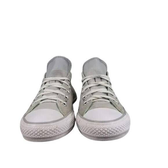 Converse Shoes Womens 8 Sneakers Chuck Taylor All Star Double Tongue Canvas Grey - Picture 6 of 16